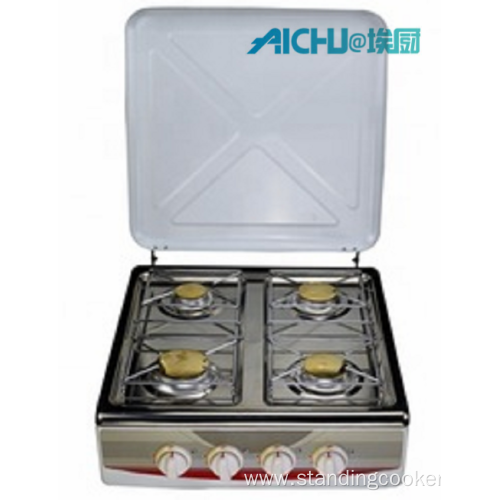 4 Burners Portable Stainless Steel Mini Gas Stove